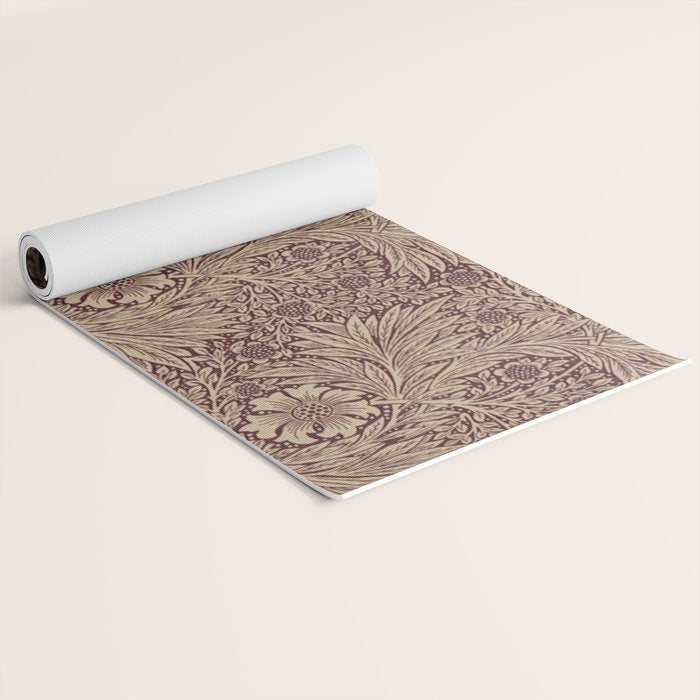 William Morris Marigold Brick Manilla Yoga Mat Gallery Image 2