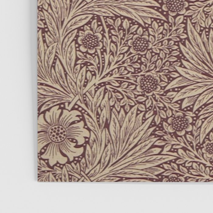 William Morris Marigold Brick Manilla Poster Gallery Image 3