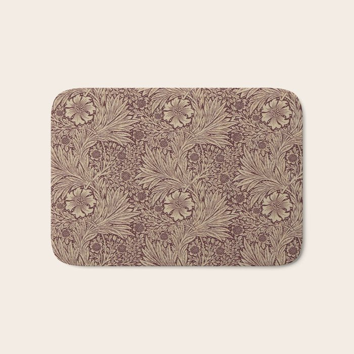 William Morris Marigold Brick Manilla Bath Mat Gallery Image 1