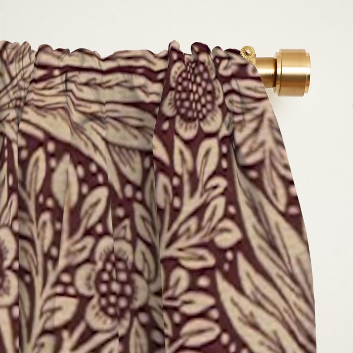 William Morris Marigold Brick Manilla Window Curtain Gallery Image 2