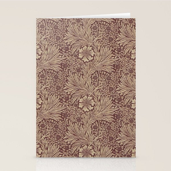 William Morris Marigold Brick Manilla Stationery Card Gallery Image 2