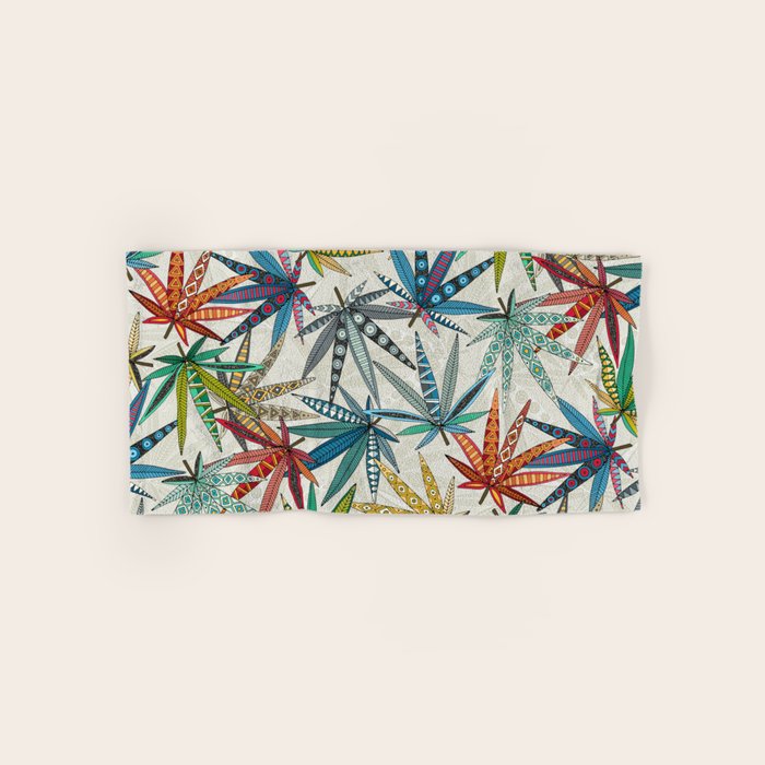 boho weed light Bath Towel Gallery Image 1