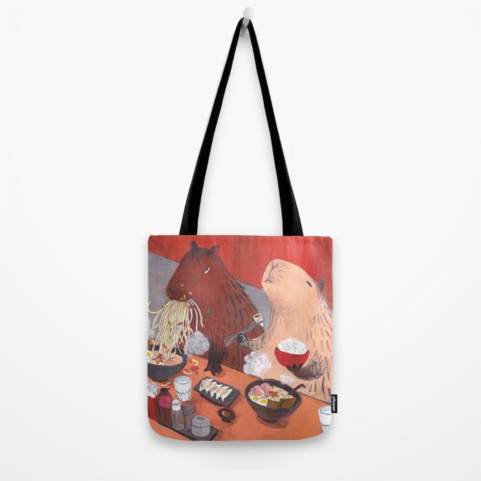 Raman Capybara Tote Bag Gallery Image 2
