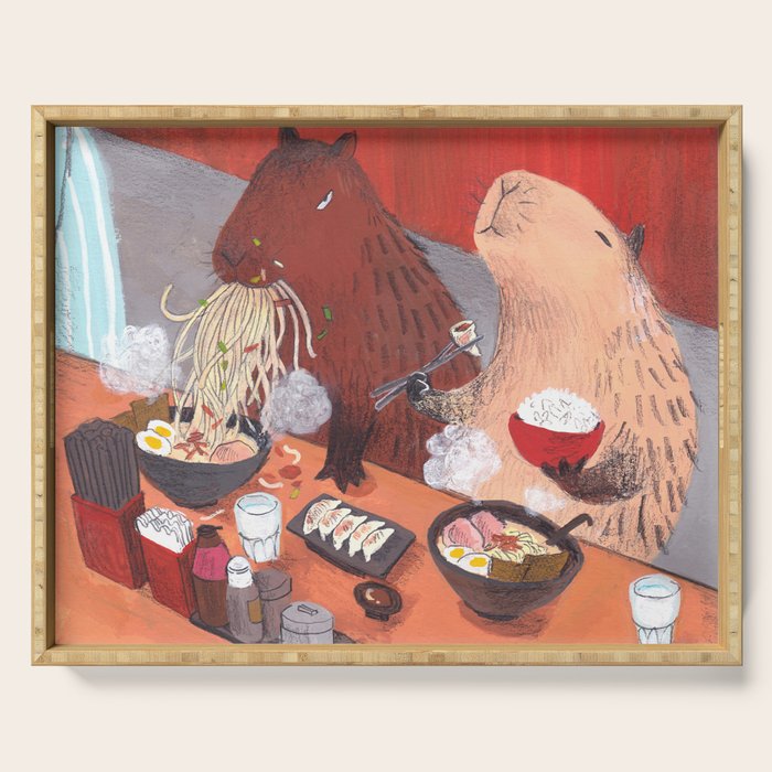 Raman Capybara Serving Tray Gallery Image 1