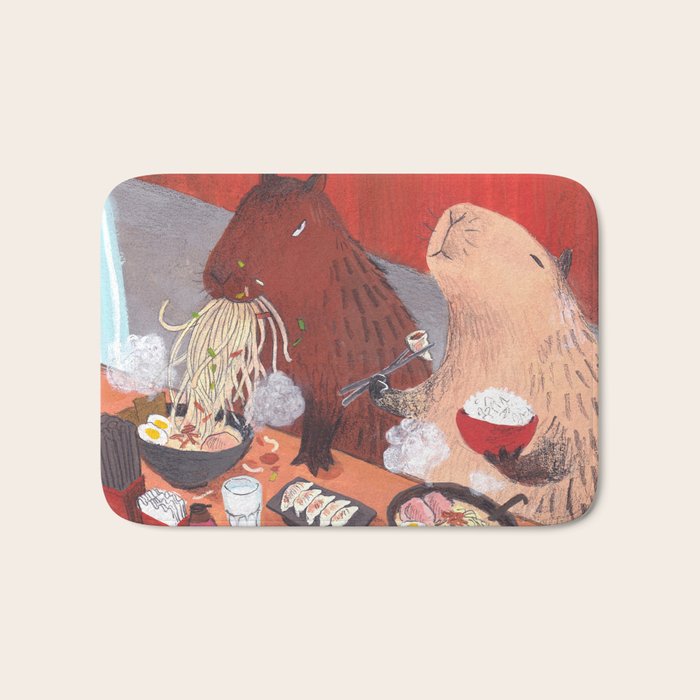 Raman Capybara Bath Mat Gallery Image 1