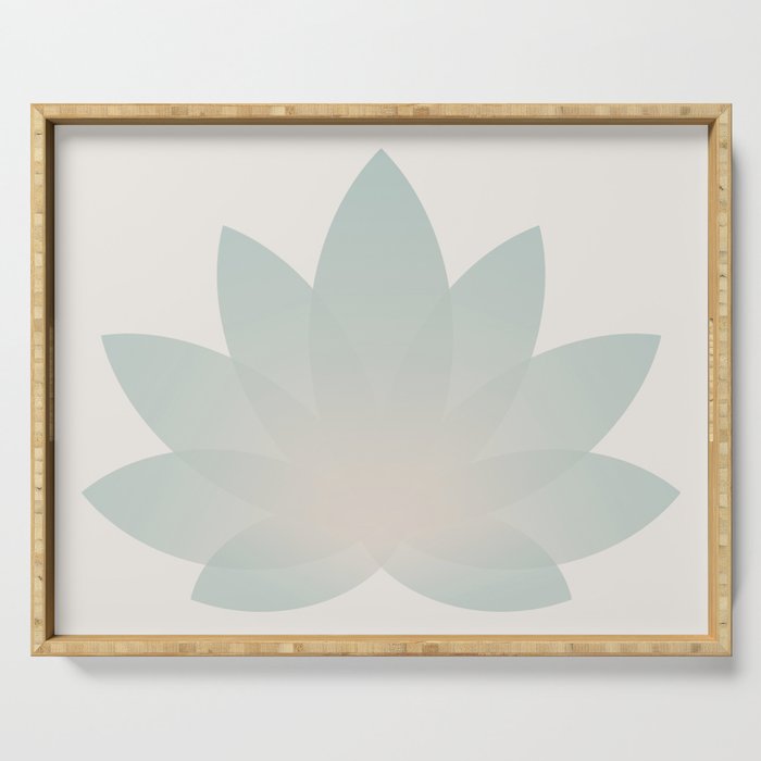 Lotus Flower Minimalism VI Serving Tray Gallery Image 1