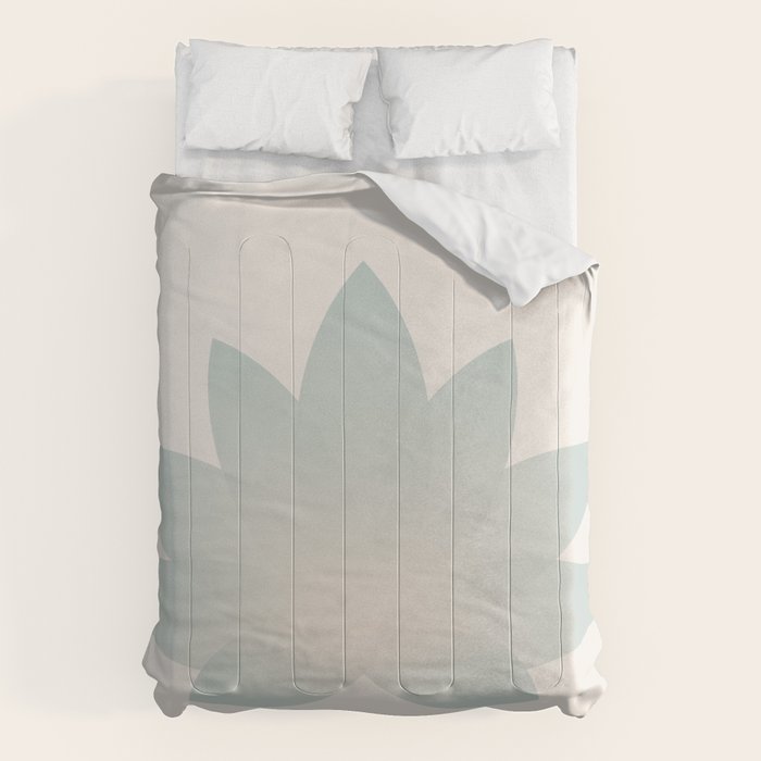 Lotus Flower Minimalism VI Comforter Gallery Image 6