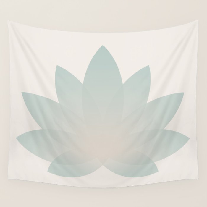 Lotus Flower Minimalism VI Wall Tapestry Gallery Image 4