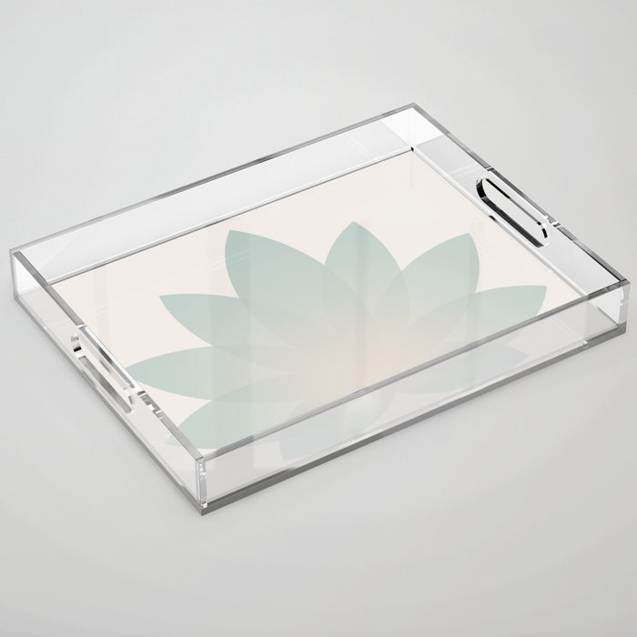 Lotus Flower Minimalism VI Acrylic Tray Gallery Image 1