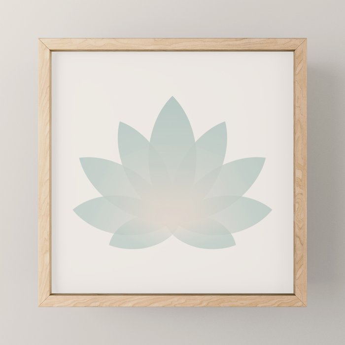 Lotus Flower Minimalism VI Mini Art Print Gallery Image 1
