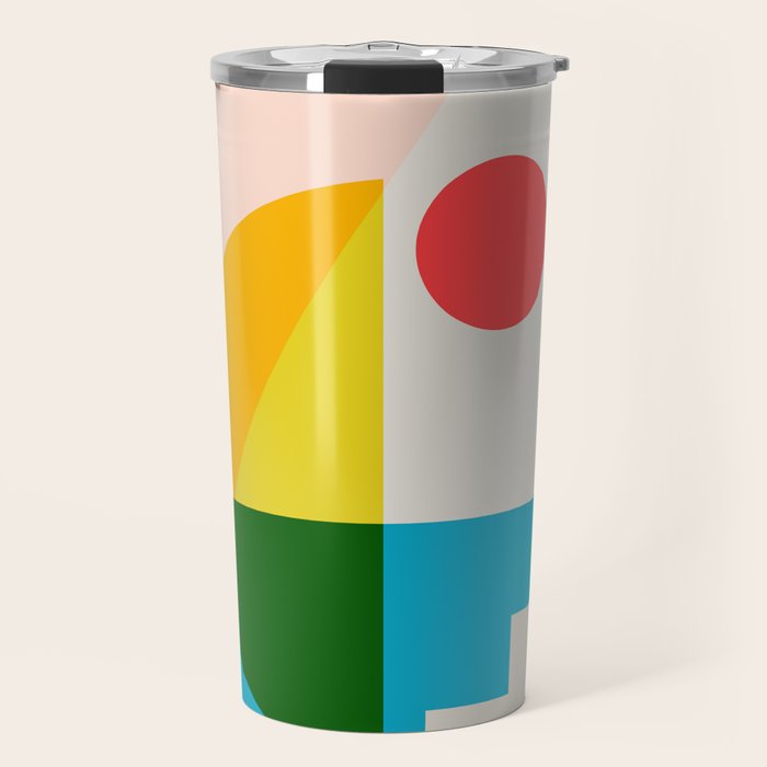 geometric abstract 8 Travel Mug Gallery Image 1