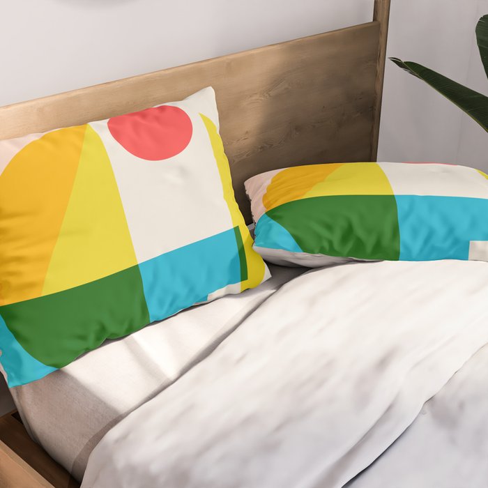 geometric abstract 8 Pillow Sham Gallery Image 2