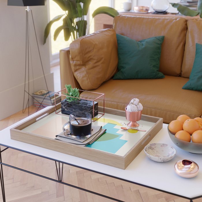 geometric abstract 8 Serving Tray Gallery Image 2