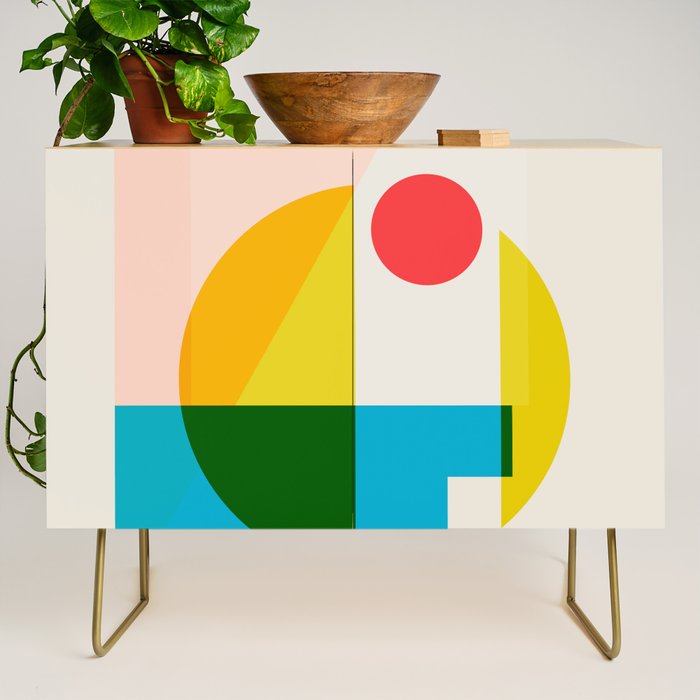 geometric abstract 8 Credenza Gallery Image 1