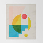 geometric abstract 8 Throw Blanket Gallery Image 2