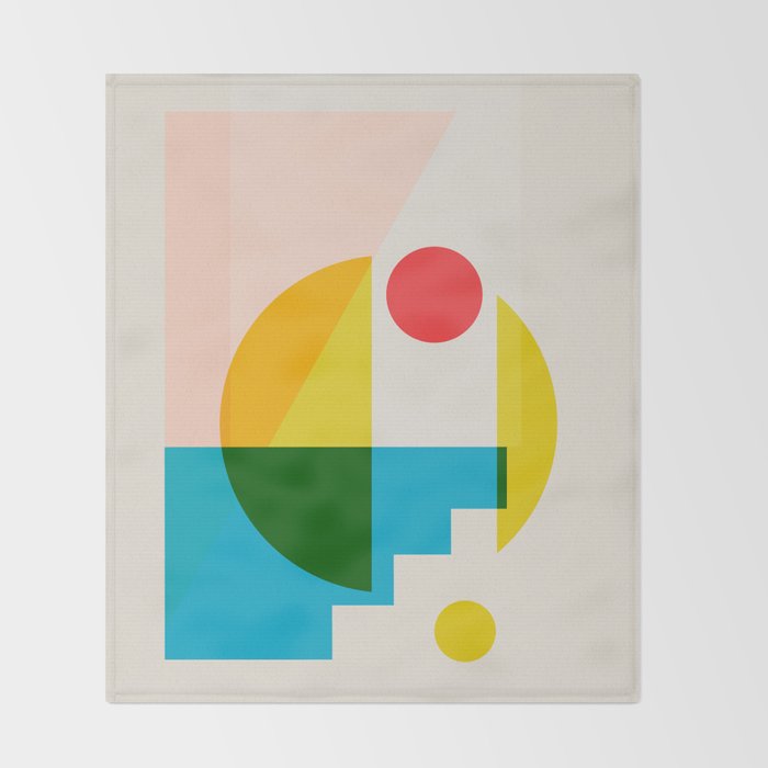 geometric abstract 8 Throw Blanket Gallery Image 2