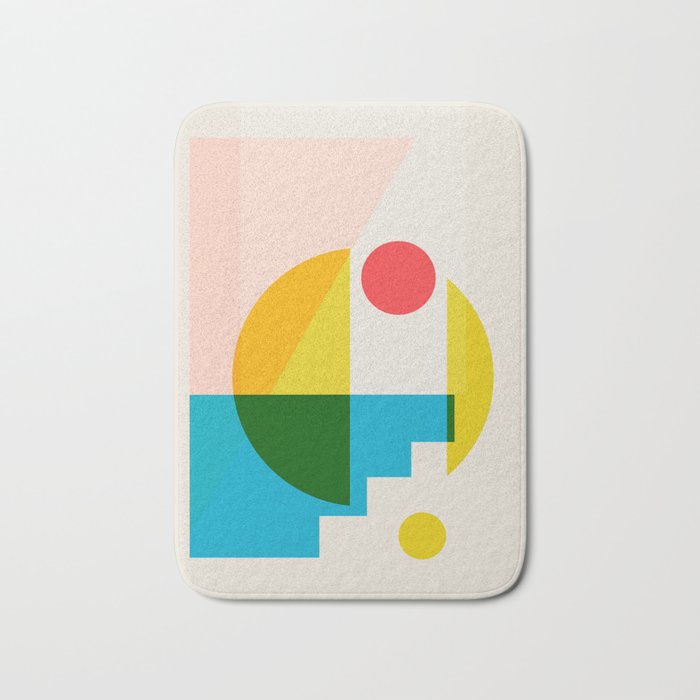 geometric abstract 8 Bath Mat Gallery Image 1