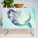 Watercolor Mermaid Credenza Gallery Image 1
