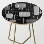 1950s Eames Era Art Crosshairs Black White Side Table Gallery Image 2