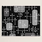 1950s Eames Era Art Crosshairs Black White Jigsaw Puzzle Gallery Image 1