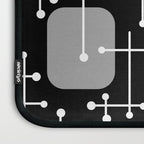 1950s Eames Era Art Crosshairs Black White Laptop Sleeve Gallery Image 3
