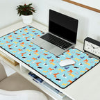 Funny dog animal cartoon art pattern Desk Mat Gallery Image 2