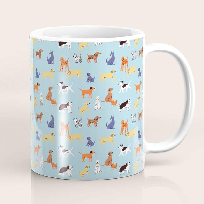 Funny dog animal cartoon art pattern Coffee Mug Gallery Image 1