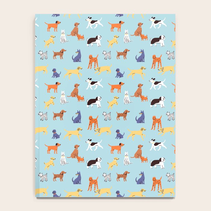Funny dog animal cartoon art pattern Notebook Gallery Image 4