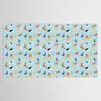 Funny dog animal cartoon art pattern Tablecloth Gallery Image 2