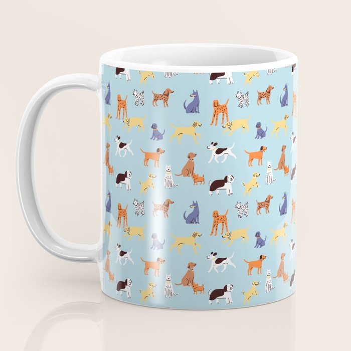 Funny dog animal cartoon art pattern Coffee Mug Gallery Image 3