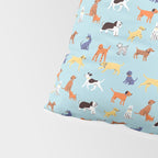 Funny dog animal cartoon art pattern Pillow Sham Gallery Image 4