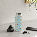 Funny dog animal cartoon art pattern Water Bottle Gallery Image 4