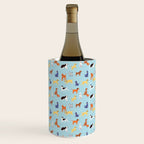 Funny dog animal cartoon art pattern Wine Chiller Gallery Image 3