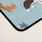 Funny dog animal cartoon art pattern Desk Mat Gallery Image 4