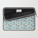 Funny dog animal cartoon art pattern Laptop Sleeve Gallery Image 2