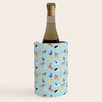 Funny dog animal cartoon art pattern Wine Chiller Gallery Image 2