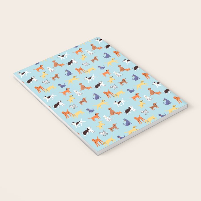 Funny dog animal cartoon art pattern Notebook Gallery Image 3