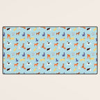 Funny dog animal cartoon art pattern Desk Mat Gallery Image 3