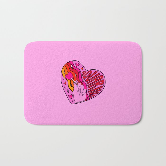 Aquarius Valentine Bath Mat Gallery Image 1