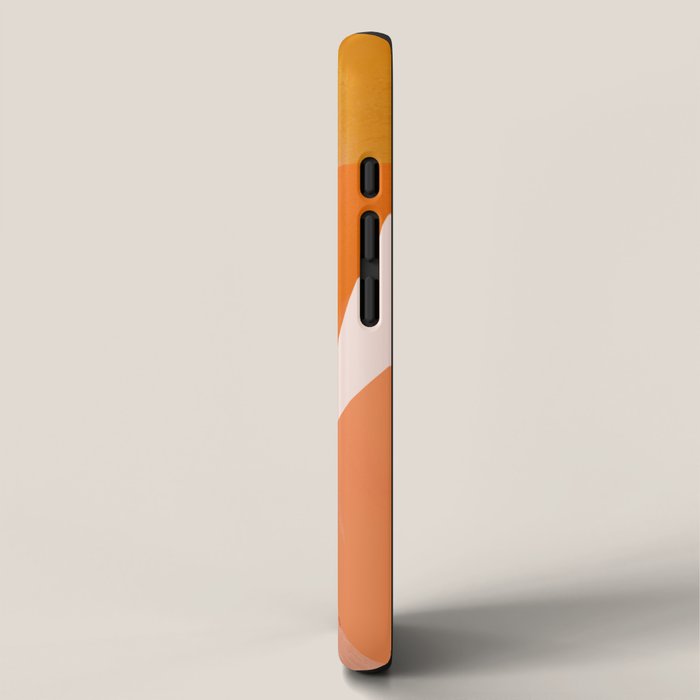 Abstract Sherbet Shapes Of Orange And Yellow. iPhone Case Gallery Image 2