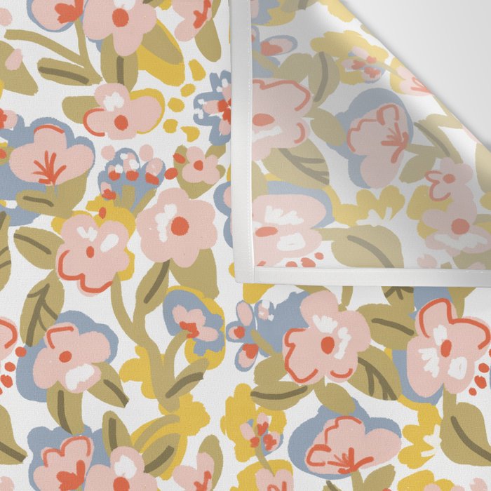 Colorful flower pattern Wall Tapestry Gallery Image 3