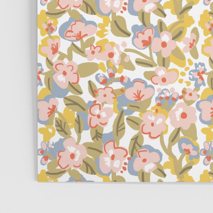 Colorful flower pattern Poster Gallery Image 3