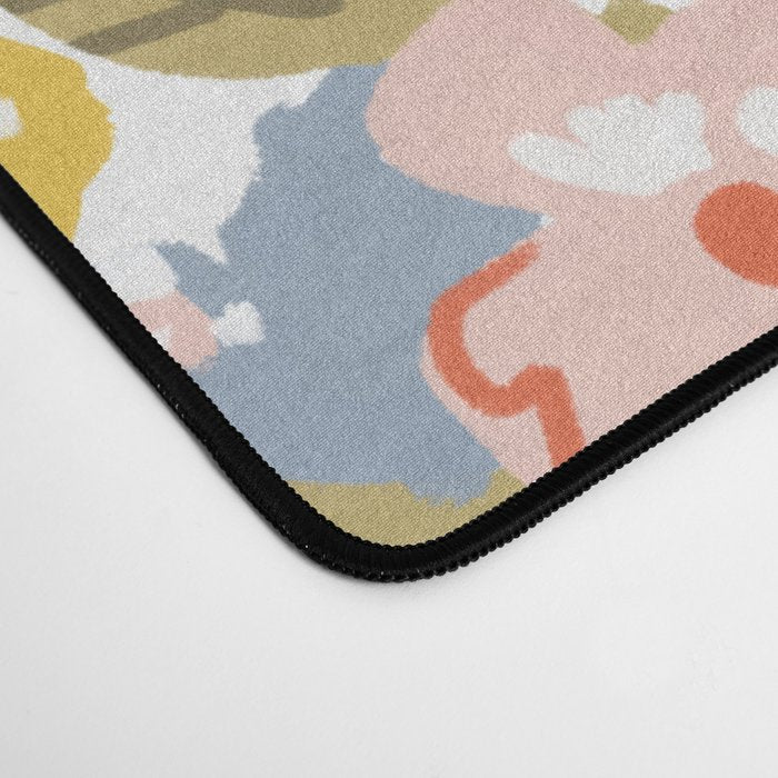 Colorful flower pattern Desk Mat Gallery Image 4