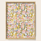 Colorful flower pattern Serving Tray Gallery Image 1