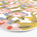 Colorful flower pattern Bath Mat Gallery Image 3