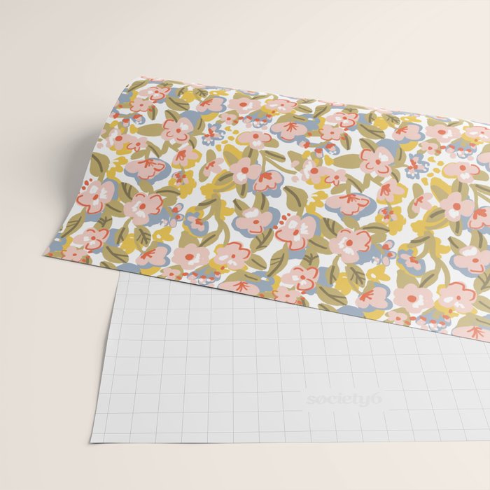 Colorful flower pattern Wrapping Paper Gallery Image 2