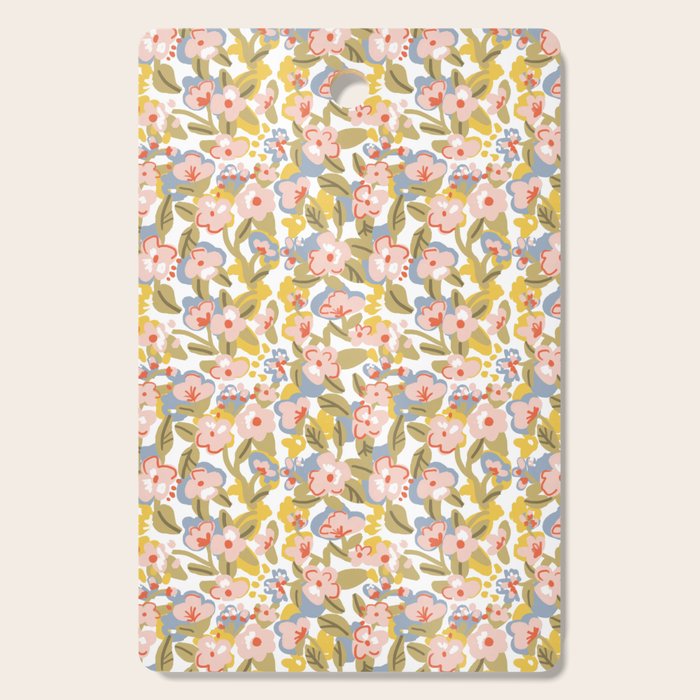 Colorful flower pattern Cutting Board Gallery Image 1
