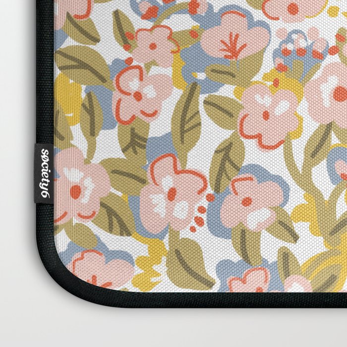 Colorful flower pattern Laptop Sleeve Gallery Image 3