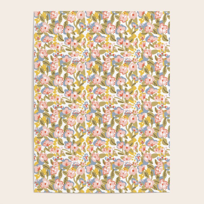Colorful flower pattern Poster Gallery Image 4