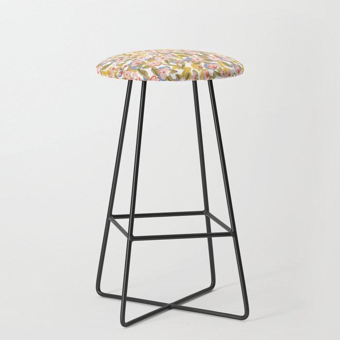 Colorful flower pattern Stool Gallery Image 1